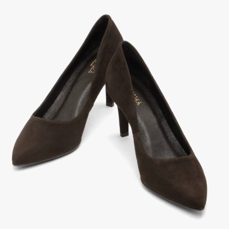 Ryłko 7Y202 T7 3TY hnědé lodičky vel. 39 sametově čokoláda Kochland