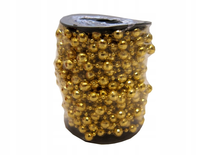 

Śliczna girlanda/ koraliki Złote 10m/10mm