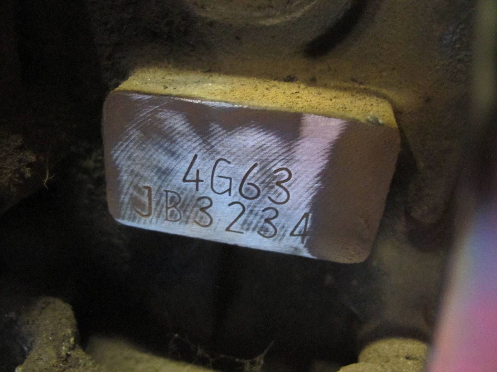 MITSUBISHI LANCER VII 7 CS 2.0 16V DOHC engine 4G63 135KM