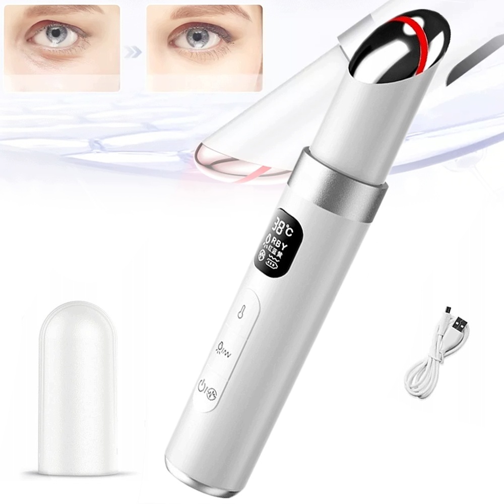 Masážní Přístroj na obličej očí a rtů Fototerapie Led Vibrace Ems Beauty