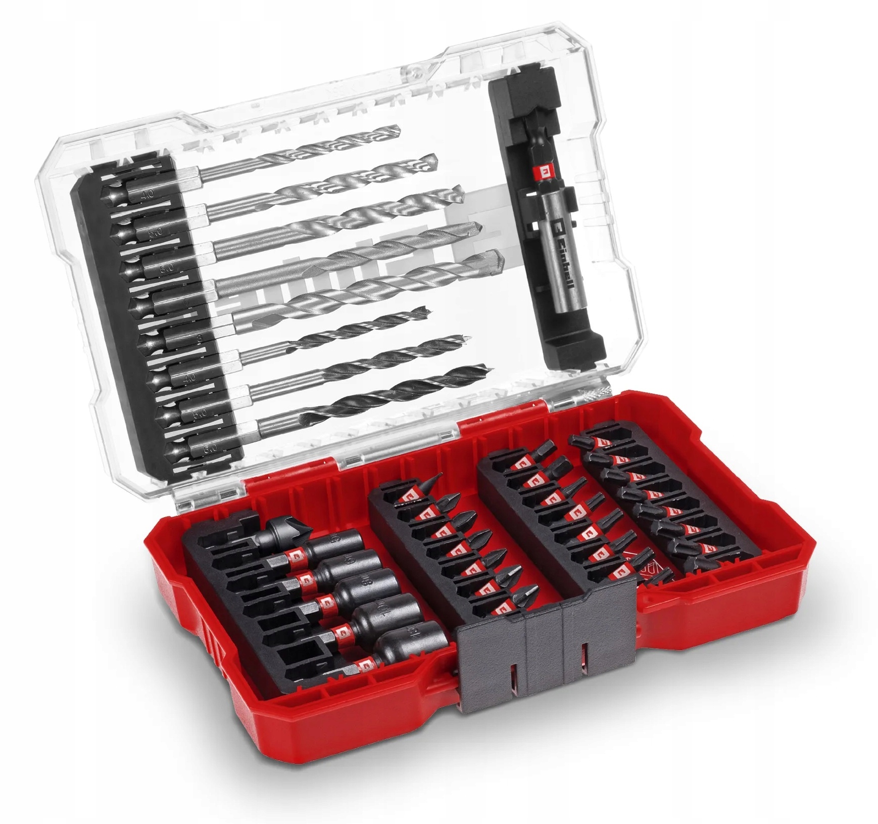 Zestaw bitów i wierteł udarowych MIX 39 szt. 1/4" 25mm M-case Einhell