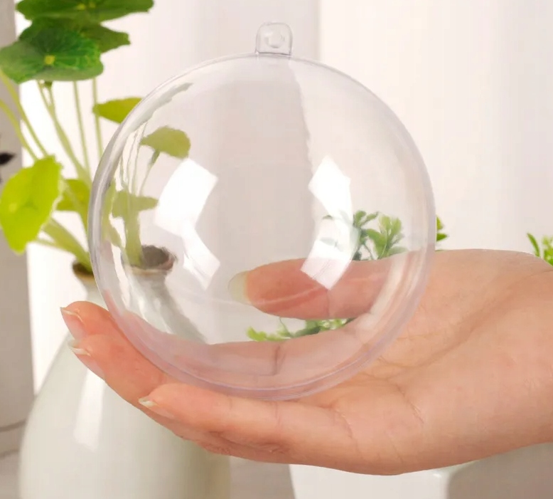 10 x KULA BOMBKA AKRYLOWA PRZEŹROCZYSTA KULE BOMBKI 10cm Rodzaj Bombka przezroczysta