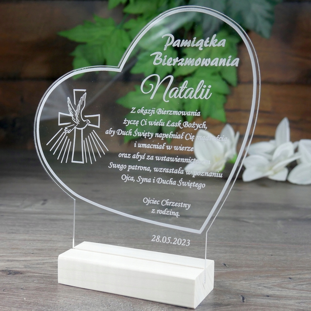 Prezent na Bierzmowanie Pamiątka Bierzmowania Marka bez marki