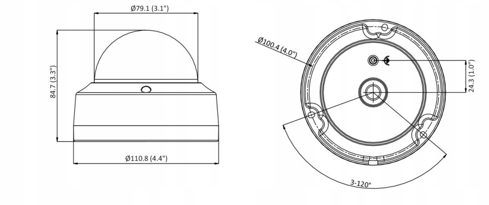 Kamera IP Hikvision DS-2CD2183G2-IS Black / 8MPx Marka Hikvision