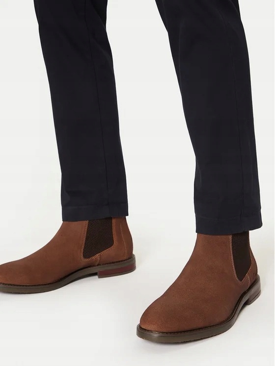 Clarks Hnědé Pánské Kožené Lodičky Z Semišové Kůže 44 6DA