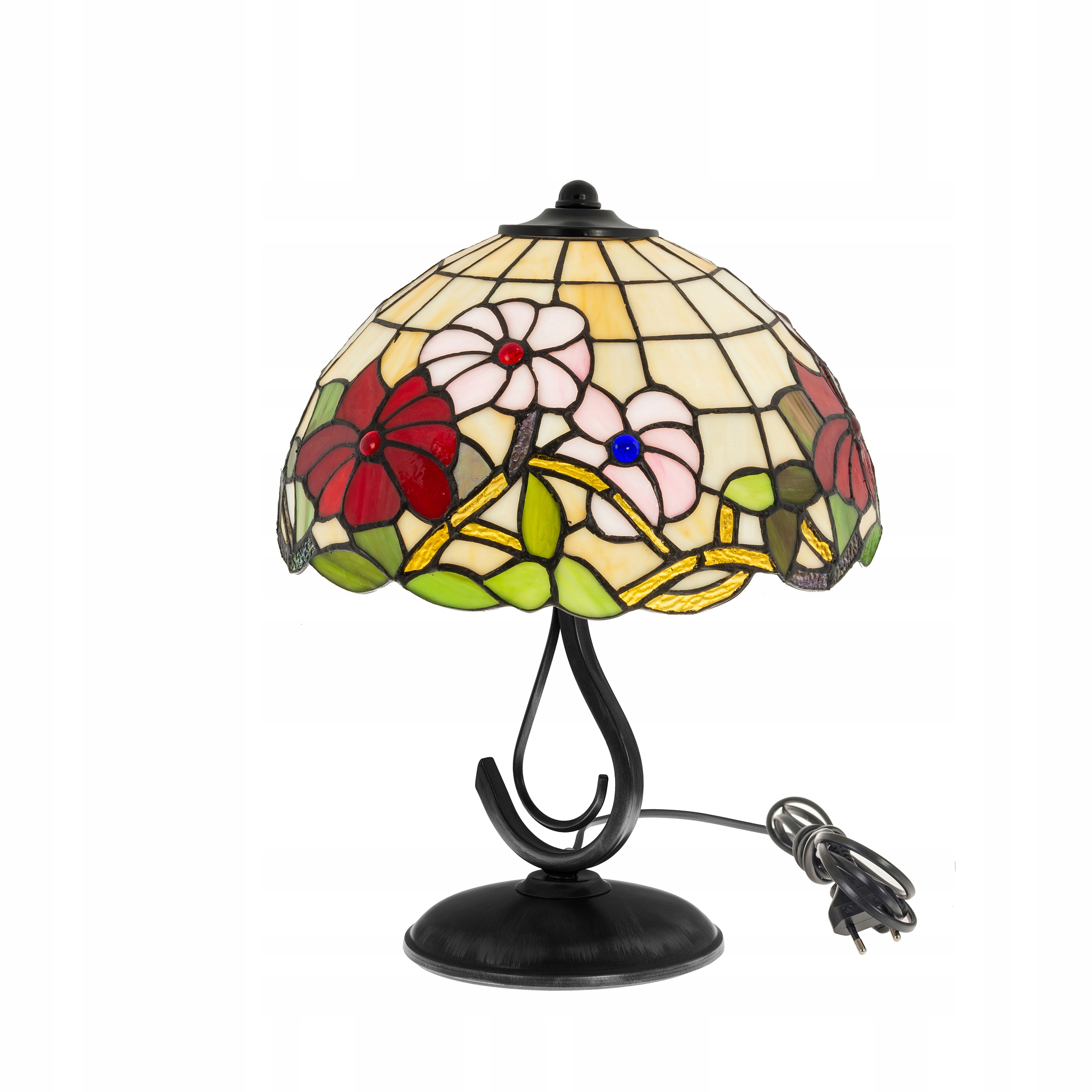 Stolová lampa Tiffany s výkonom až 60 W