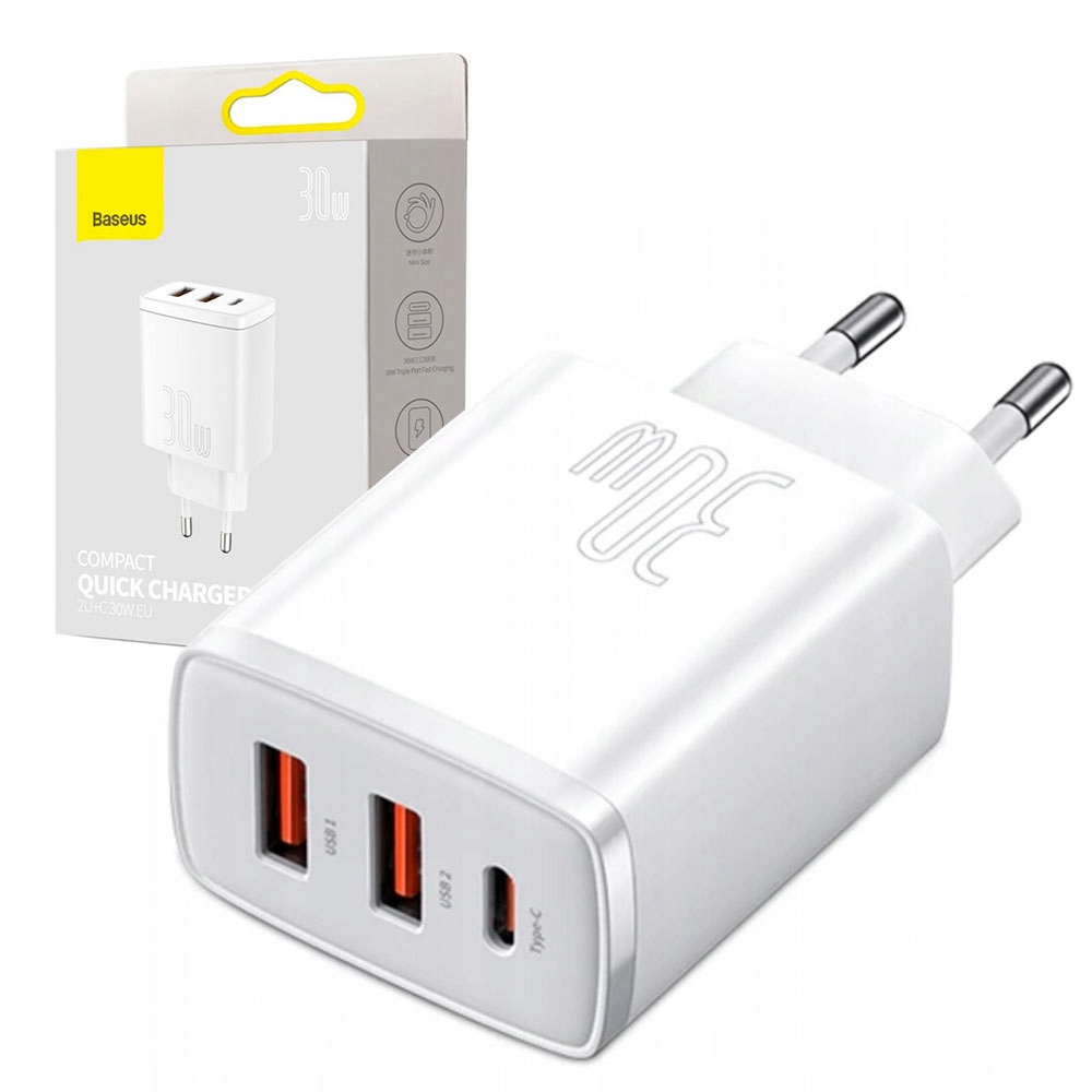 

Baseus Ładowarka Sieciowa Usb C 30W Do Telefonu