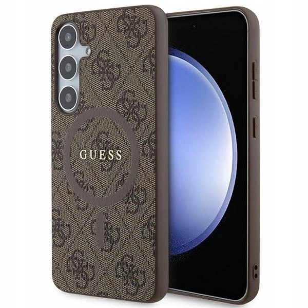 Guess 4G Collection Leather Metal Logo MagSafe Pouzdro pro Samsung Galaxy S24+