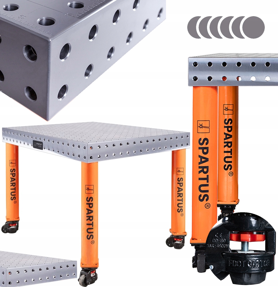 Profesionální Svařovací Stůl Spartus Hermes 3D 1000x1000x100 mm D16 4 Nohy
