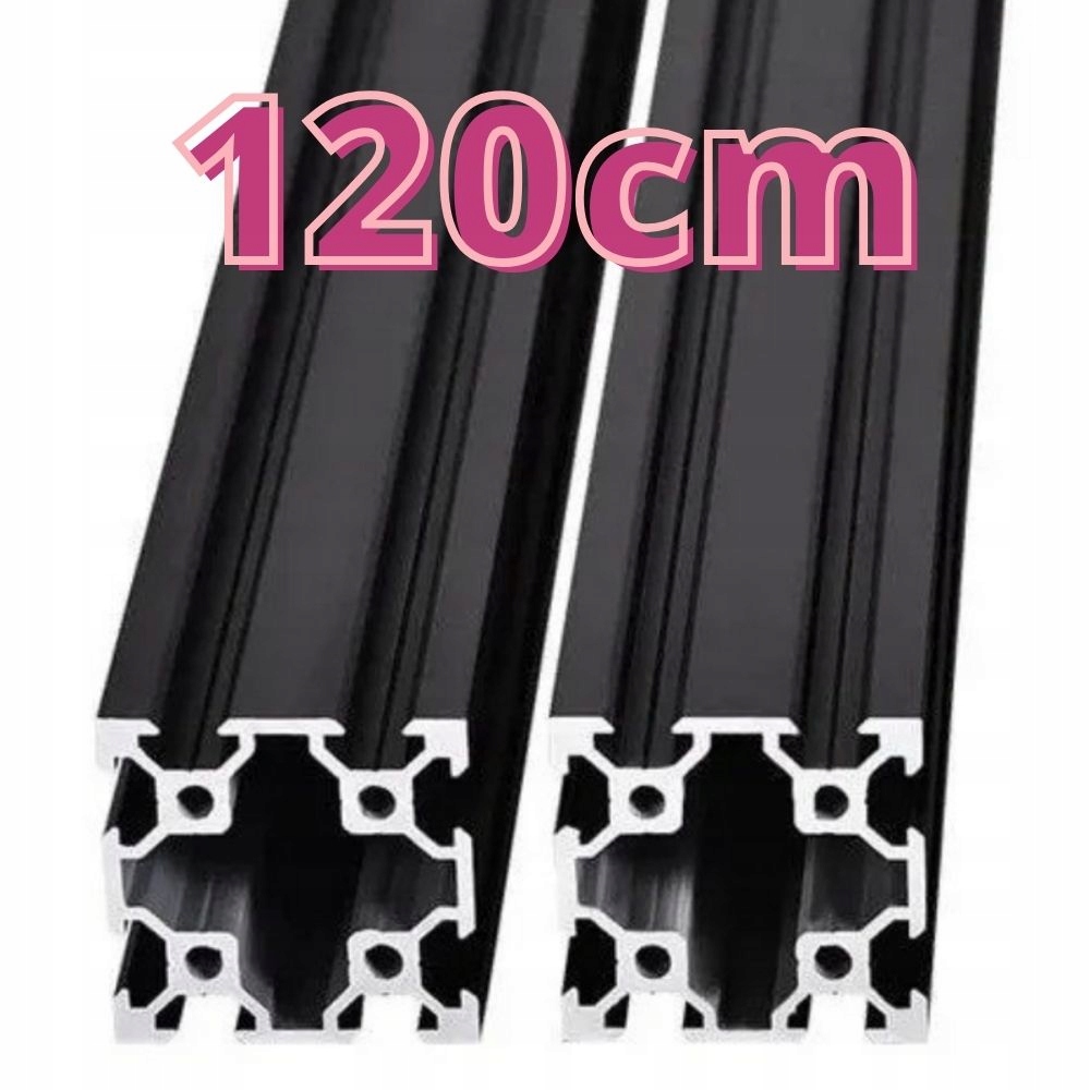 Hliníkový profil V-Slot 40x40x120 cm Černý