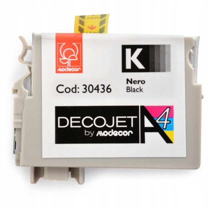 Levně Černý potravinářský inkoust pro tiskárnu Modecor Decorjet Mini a A4