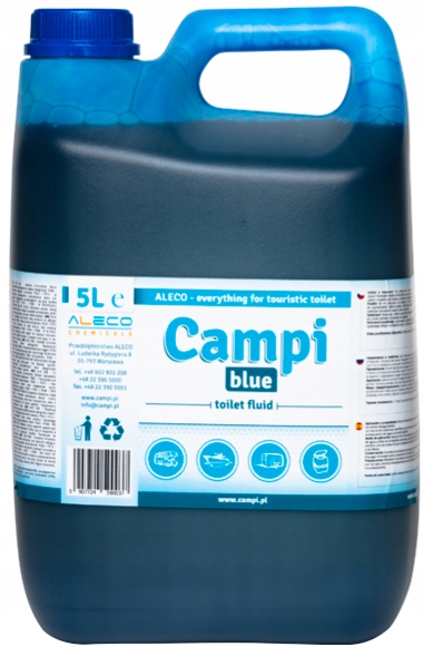 PŁYN DO TOALET TURYSTYCZNYCH CAMPI BLUE 2x5L JACHT Marka Aleco