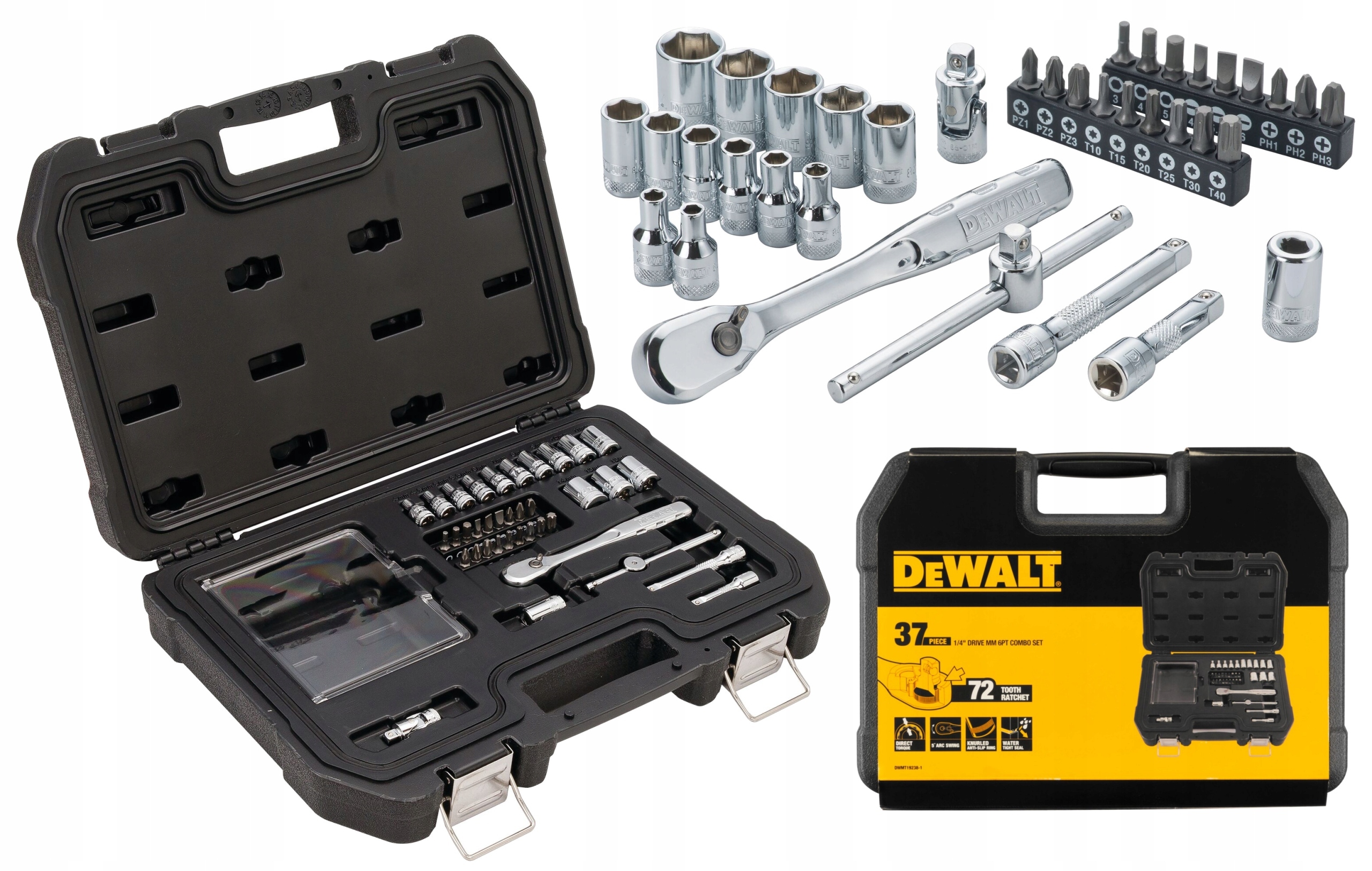 Dewalt DWMT19238-1 Sada Nástrojových Kľúčov 37 Ks