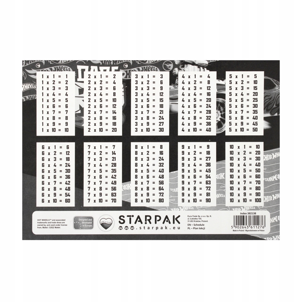 PLAN LEKCJI HOT WHEELS STARPAK Marka Starpak