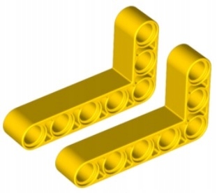 

Lego Technic Żółta Belka 'L' 3x5 (32526/4144022)