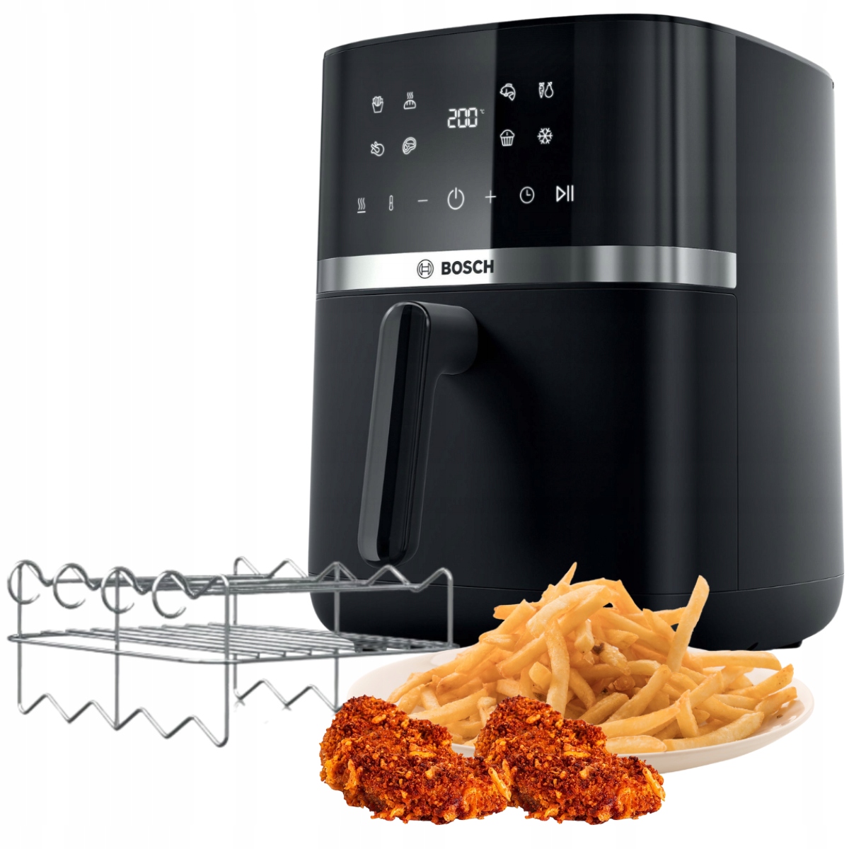 Frytkownica beztłuszczowa Air Fryer Bosch MAF462B1 6,1L Grzałka Góra/Dół