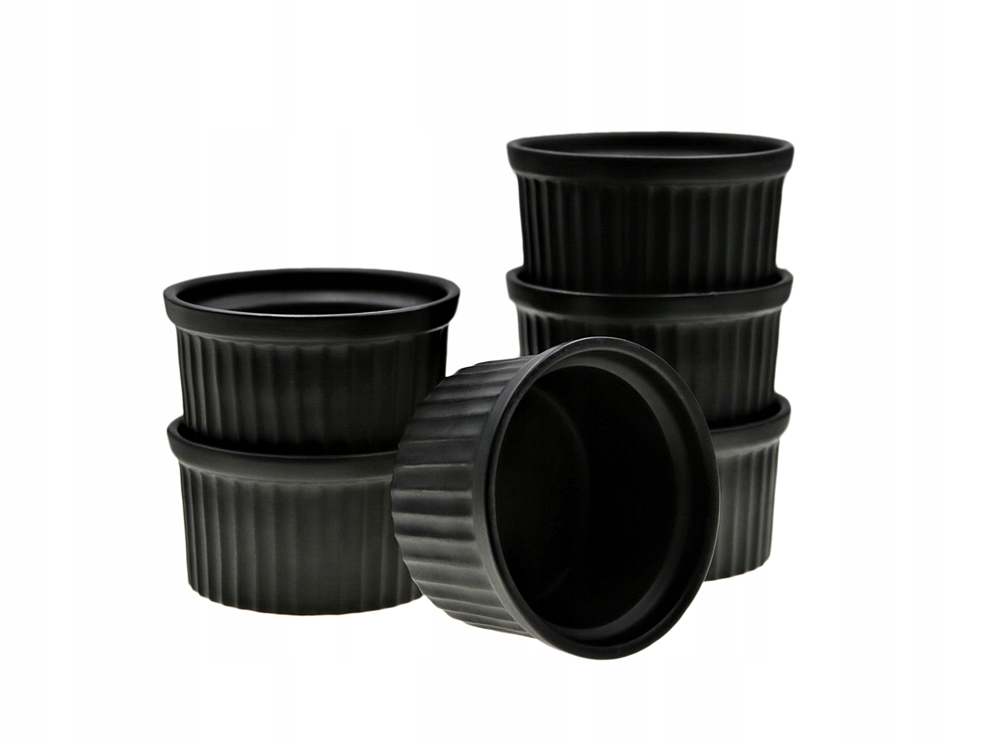 Miseczki CREME BRULLE suflet MUFFINY czarne 6szt Marka MPLCo