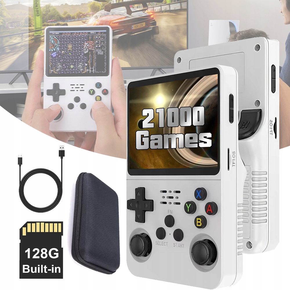 Przenośna Konsola Do Gier R36S, 20 000 Fabrycznie Zainstalowanych Gier