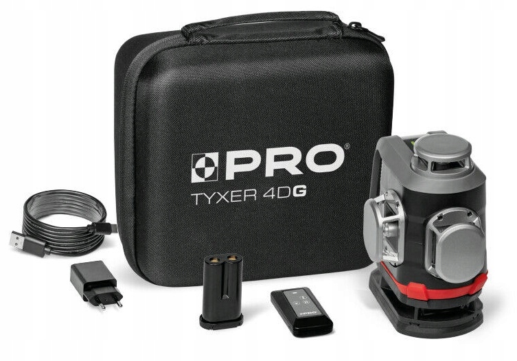 Křížový laser Pro Tyxer 4DG zelený (PRO-L1308) Pro