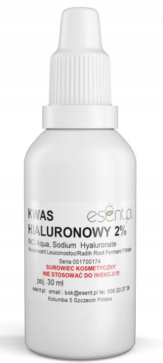 

Kwas Hialuronowy roztwór 2% 30 ml Esent