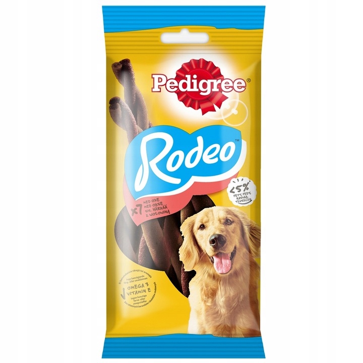 10 x psí pamlsek Pedigree Rodeo hovězí maso 122 g