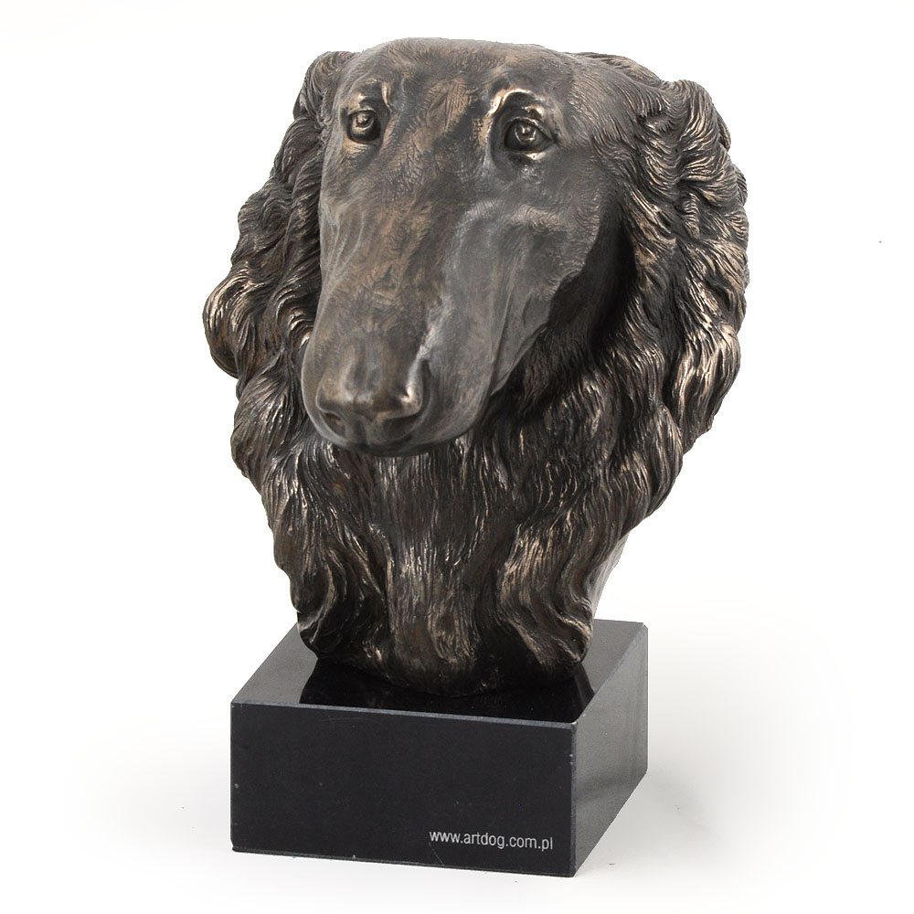 Ruský bordový chrt, figúrka psa, soška, socha, socha, trofej