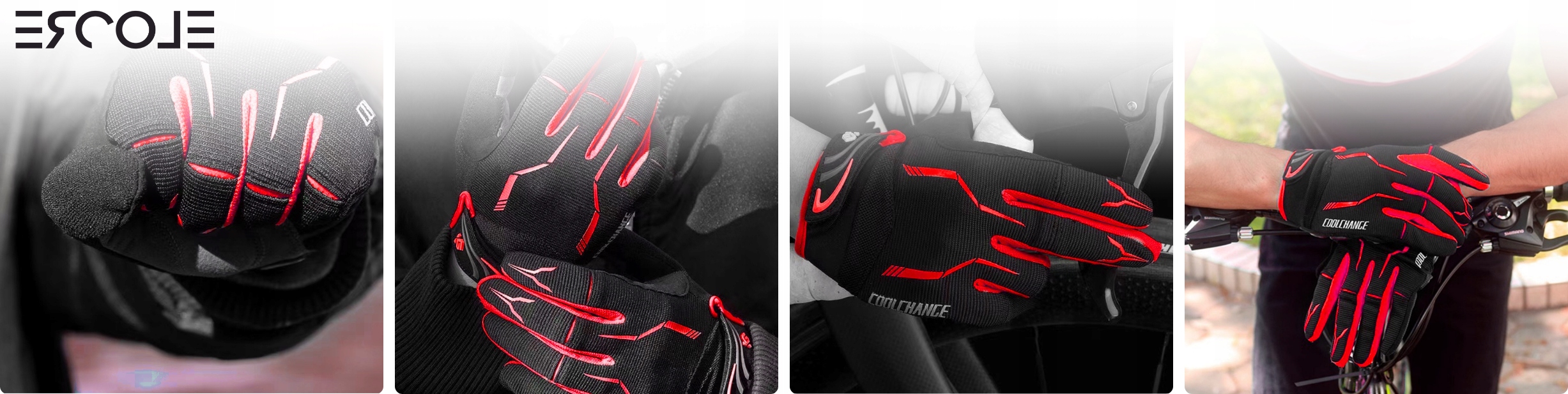 Męskie rękawiczki rowerowe żelowe rękawice damskie na rower kolarskie XL Materiał dominujący poliester