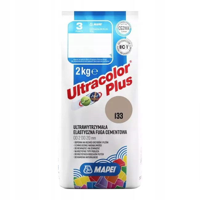 Fuga elastyczna Mapei Ultra Plus 133 piasek 2kg