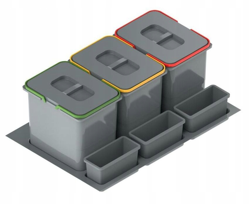 PRAKTIKO kosz na śmieci do szuflady 80 3x15