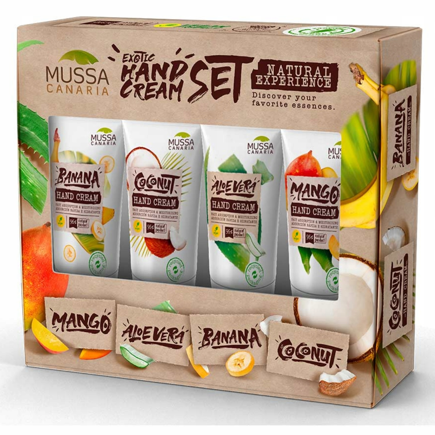 Mussa Canaria Sada exotických krémů na ruce Kanárské ostrovy 4 x 40 ml