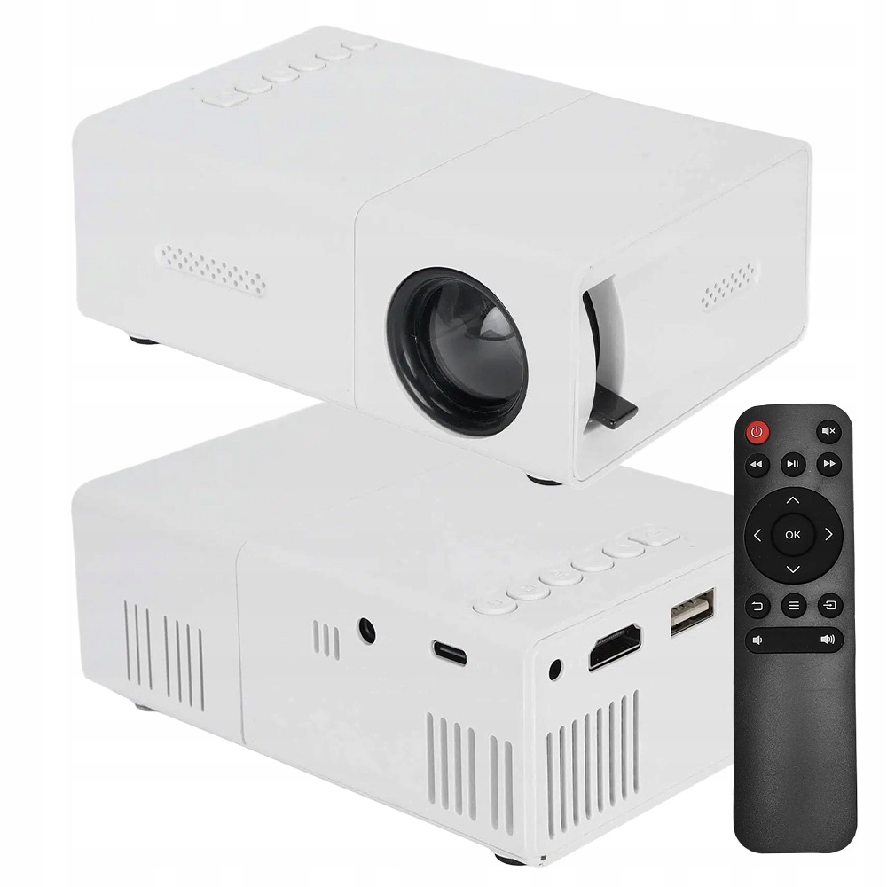 Projektor Rzutnik Led Mini Przenośny Full Hd Do Telefonu Komputera Głośnik