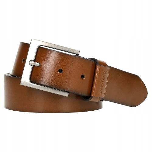 Pasek Męski Skórzany skóra naturalna licowa Solidny Wojas brązowy r. 100 cm