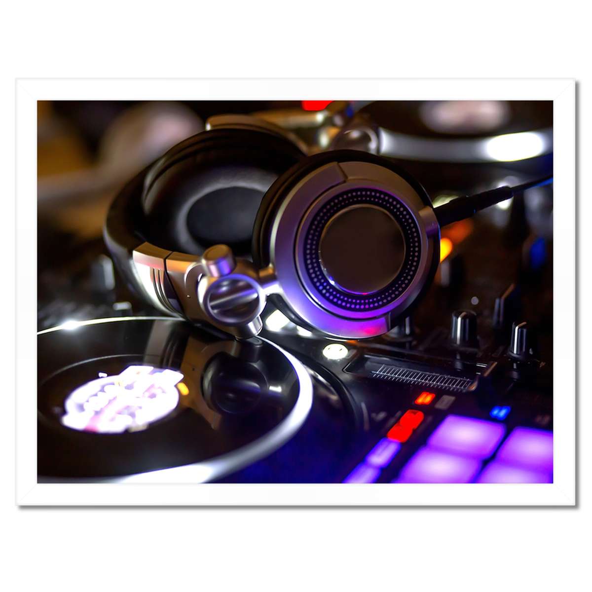 Plakáty v rámu 40x30 Sluchátka Konzola mixér