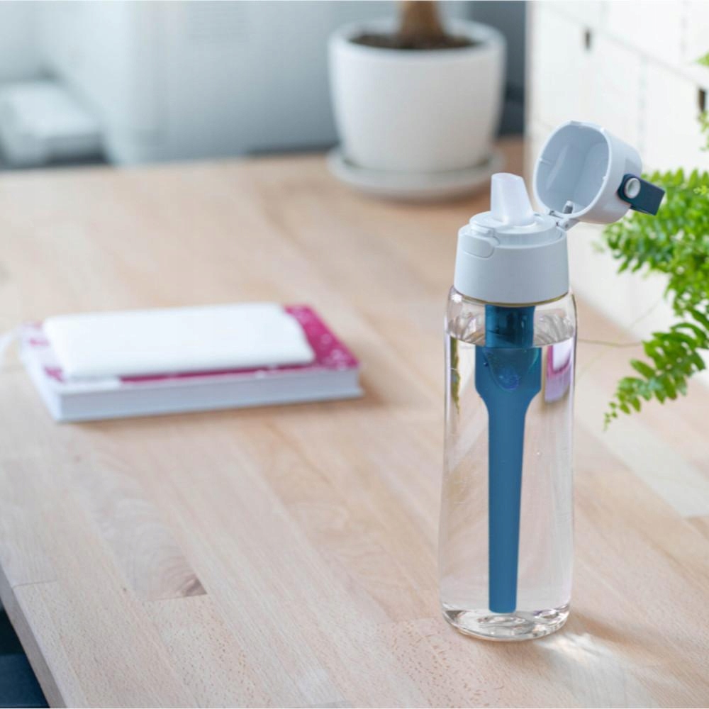 Szűrőpalack Kulacs szívószállal Dafi Solid 0,7l farmer + 4 db Dafi szűrő Alapszín színtelen