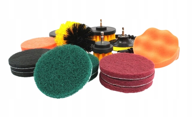 SZCZOTKI CZYSZCZĄCE NA WIERTARKĘ - 21 ELEM.ZESTAW Numer katalogowy producenta S-CLEAN21 SATRA