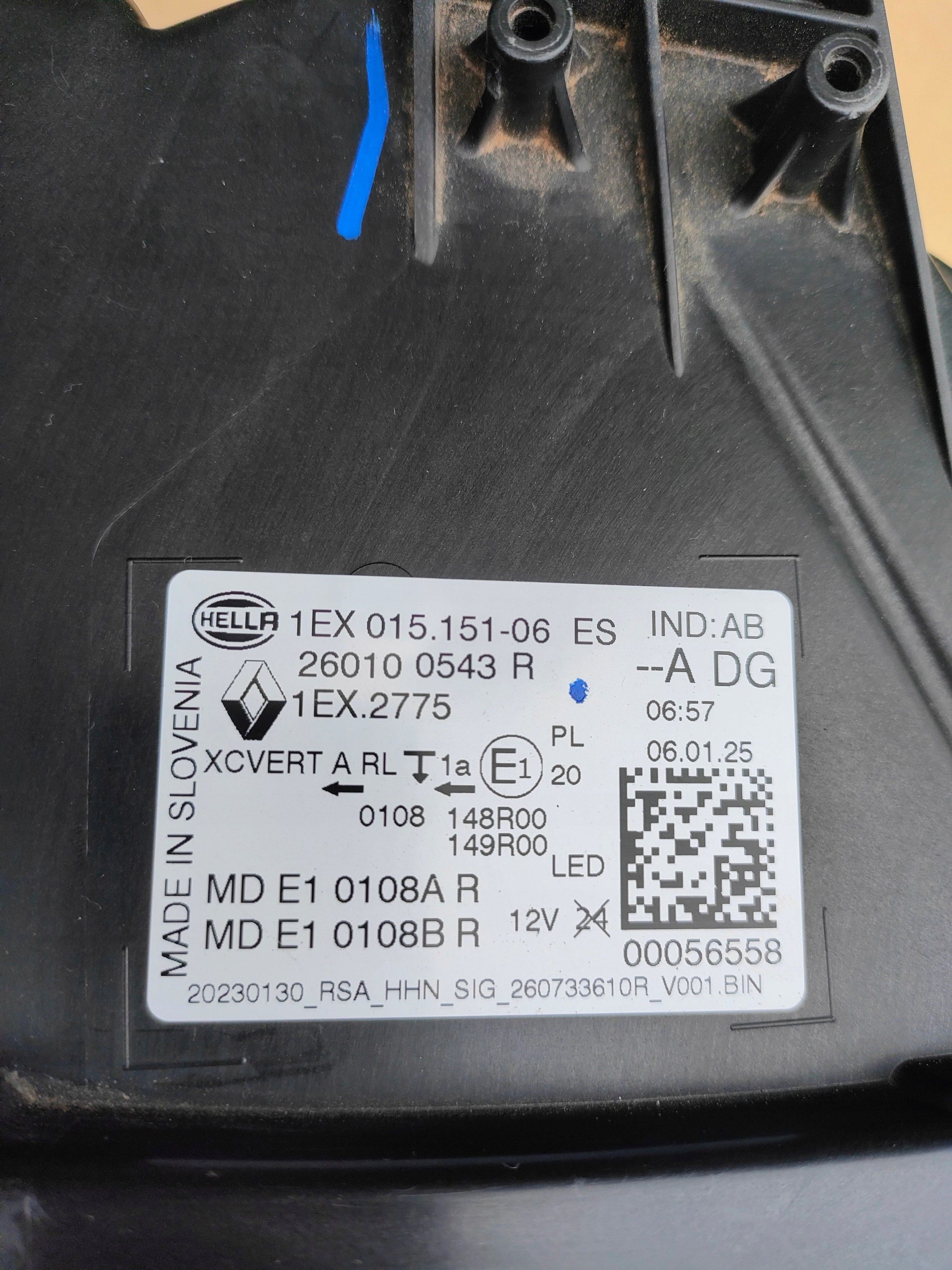 RENAULT AUSTRAL light FULL LED right front front 260100543R