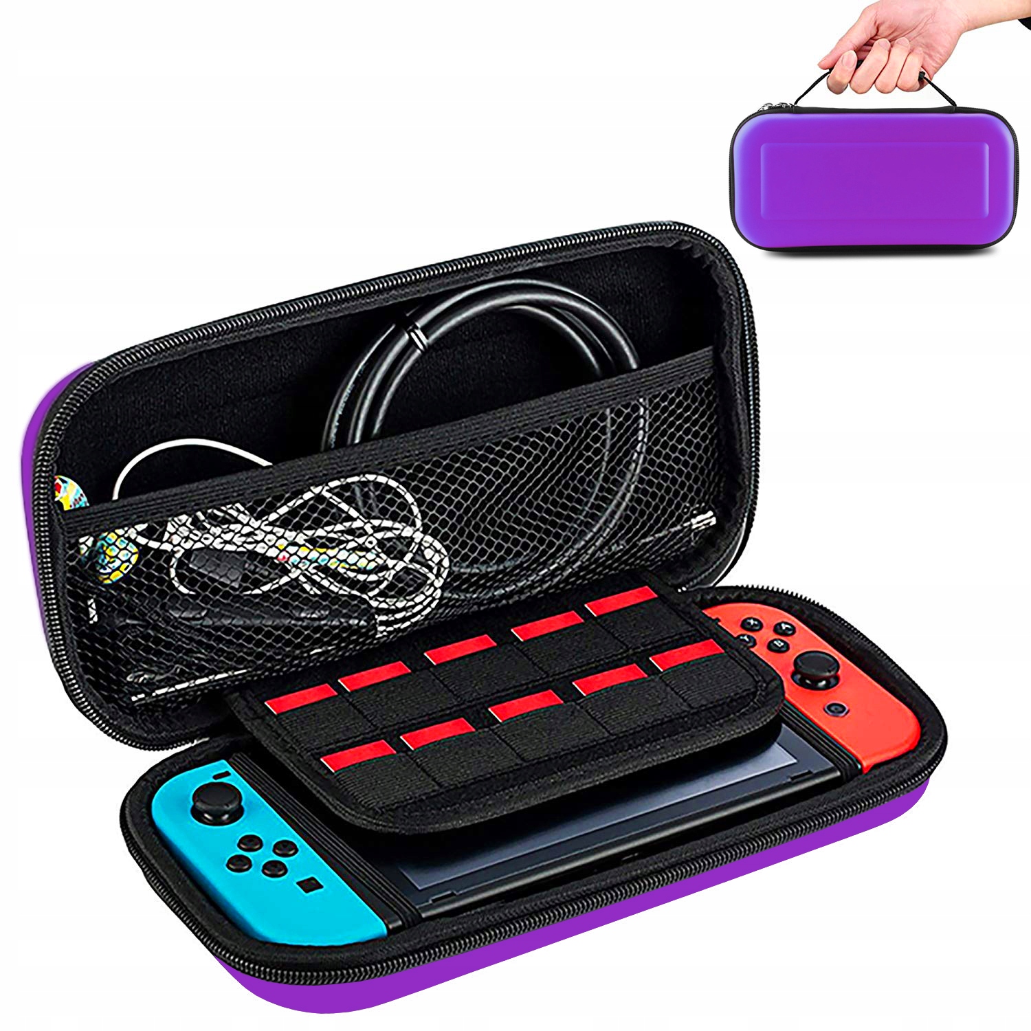 ETUI CASE POKROWIEC WZMOCNIONY DO NINTENDO SWITCH V1 V2 FIOLETOWY Kod producenta 5903802413786