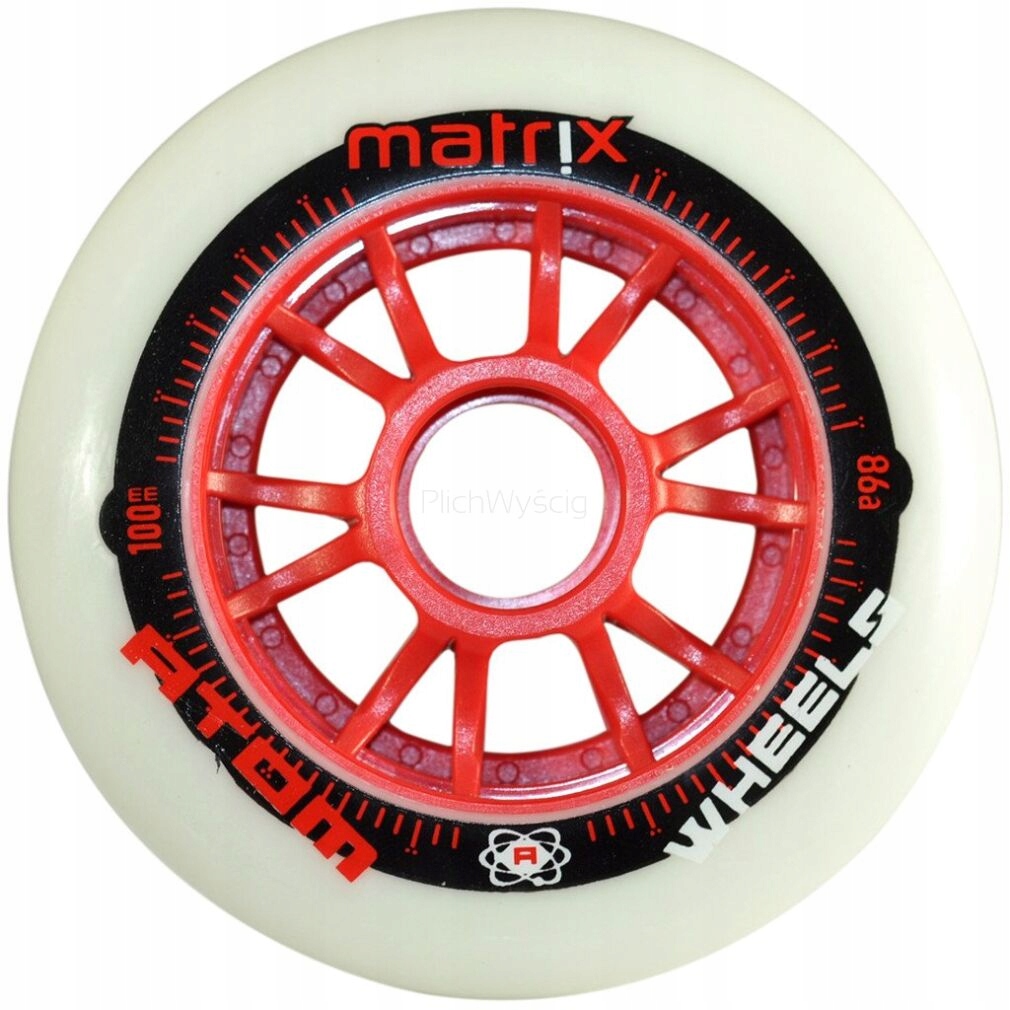 Kolečka pro kolečkové brusle Atom Matrix 90 mm 86A 8ks