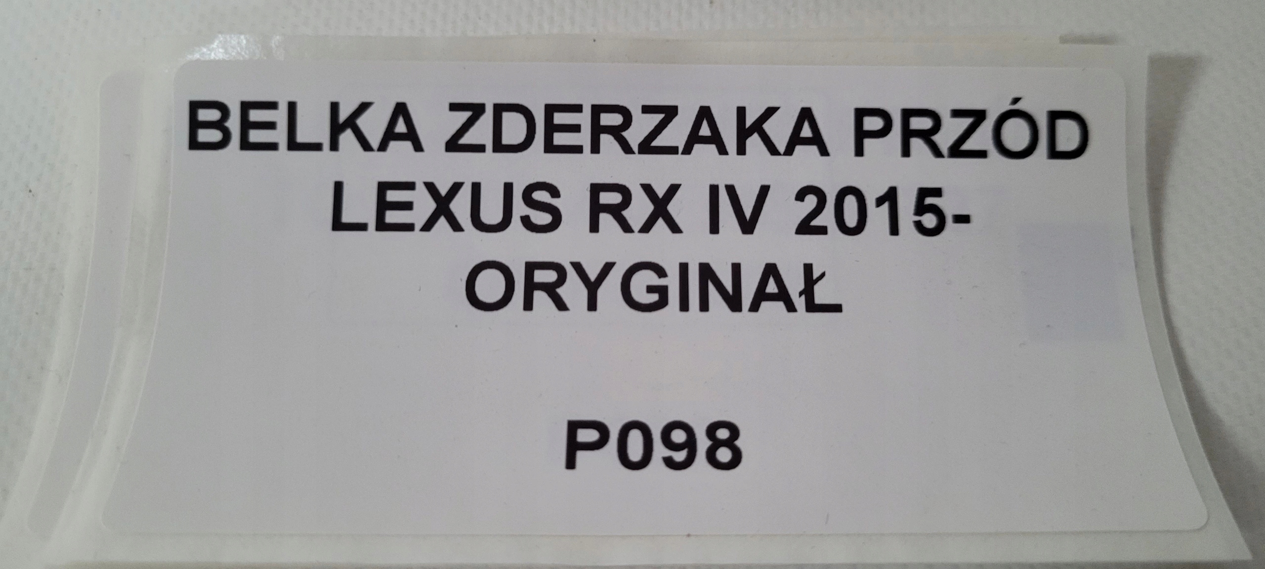 bumper support front LEXUS RX IV 2015- original