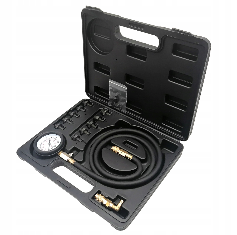 TESTER MIERNIK CIŚNIENIA OLEJU Z ADAPTERAMI SILNIKA DIESEL BENZYNA 0-10bar Marka Geko