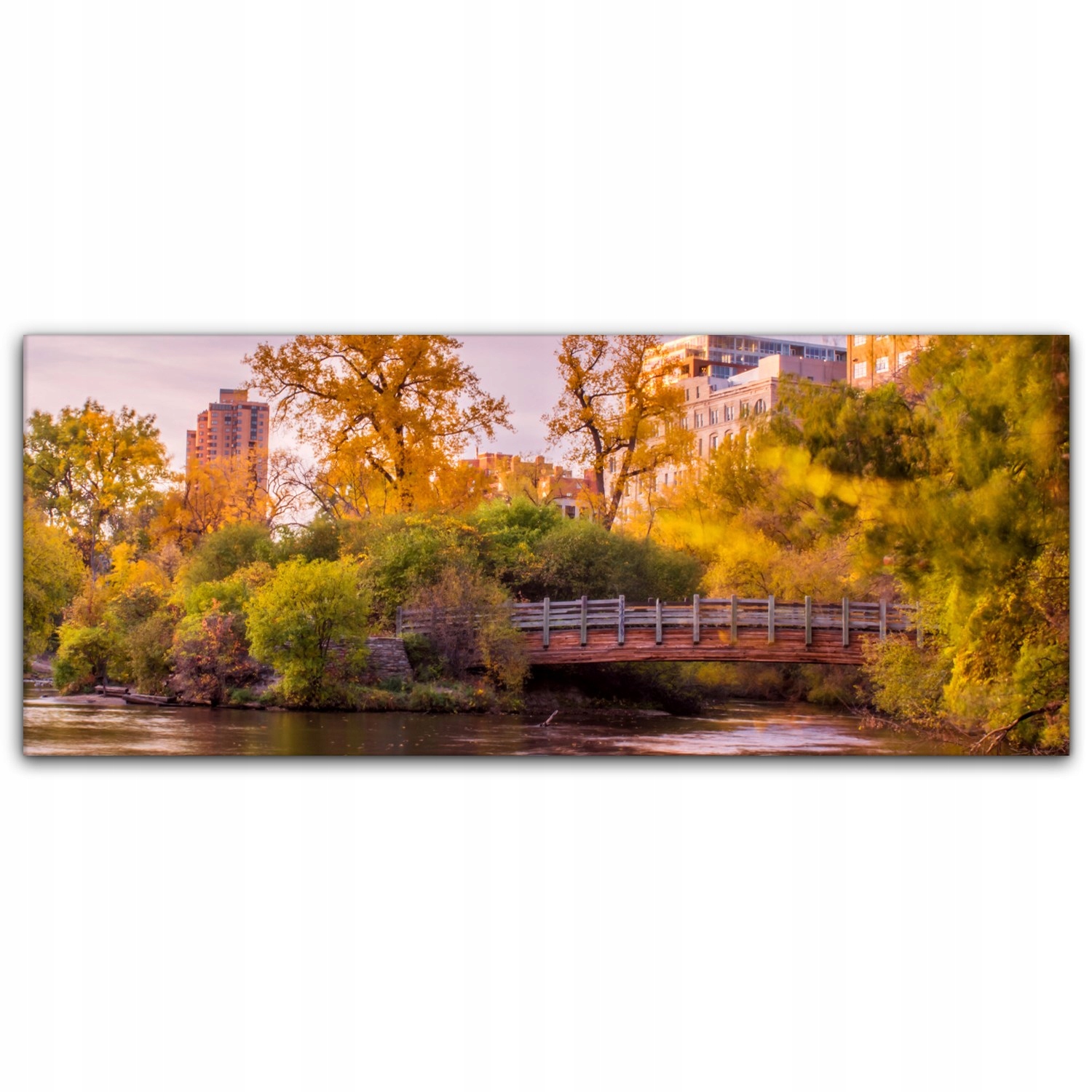 

Obraz na płótnie na ścianę 125x50 Jesień Most Park