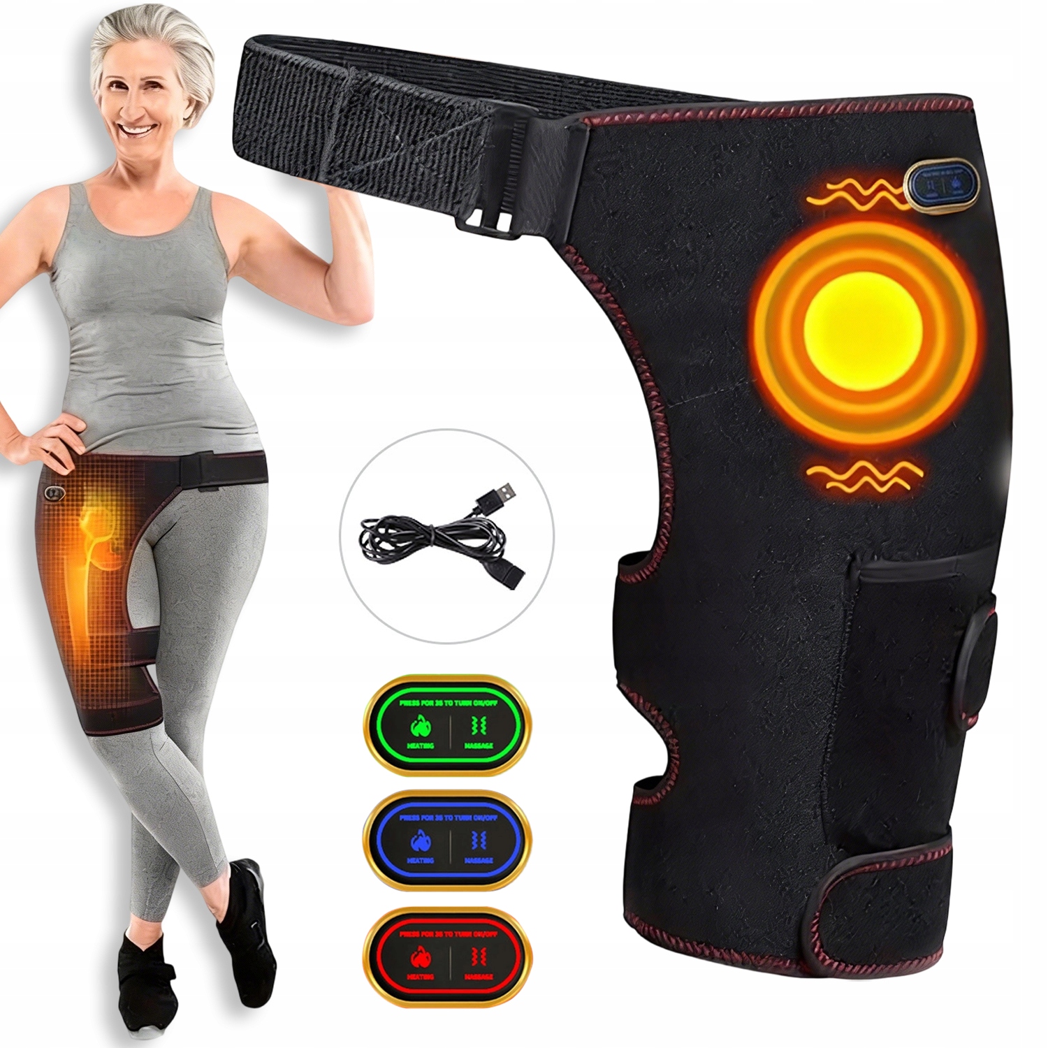 Urządzenie Terapeutyczne Dla Biodra Masaz Z Ogrzewaniem Poprawa Krwiobiegu