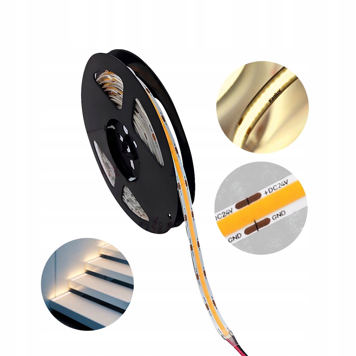 

Taśma Led Bezpunktowa 5m 50W 4600lm 24V IP65 Nw
