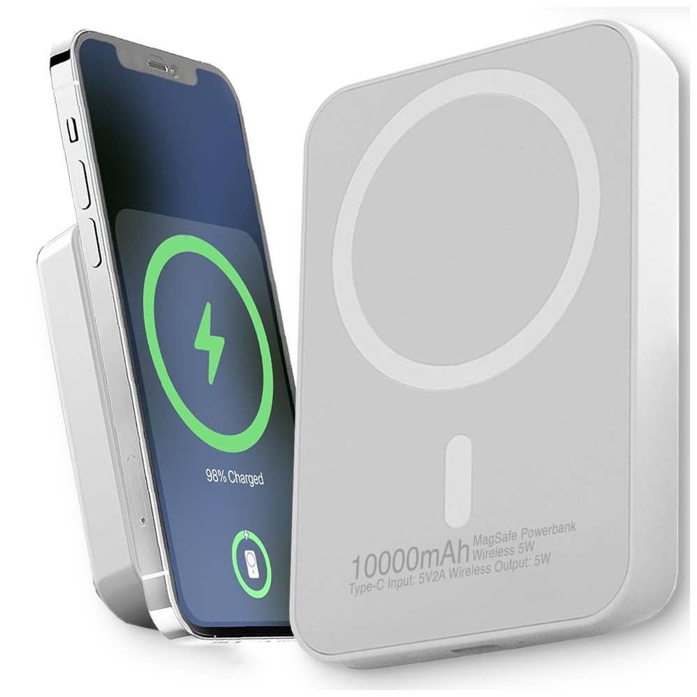 Powerbank Magsafe 10000mAh Bezprzewodowy Magnetyczny Kabel Usb-c Do Iphone