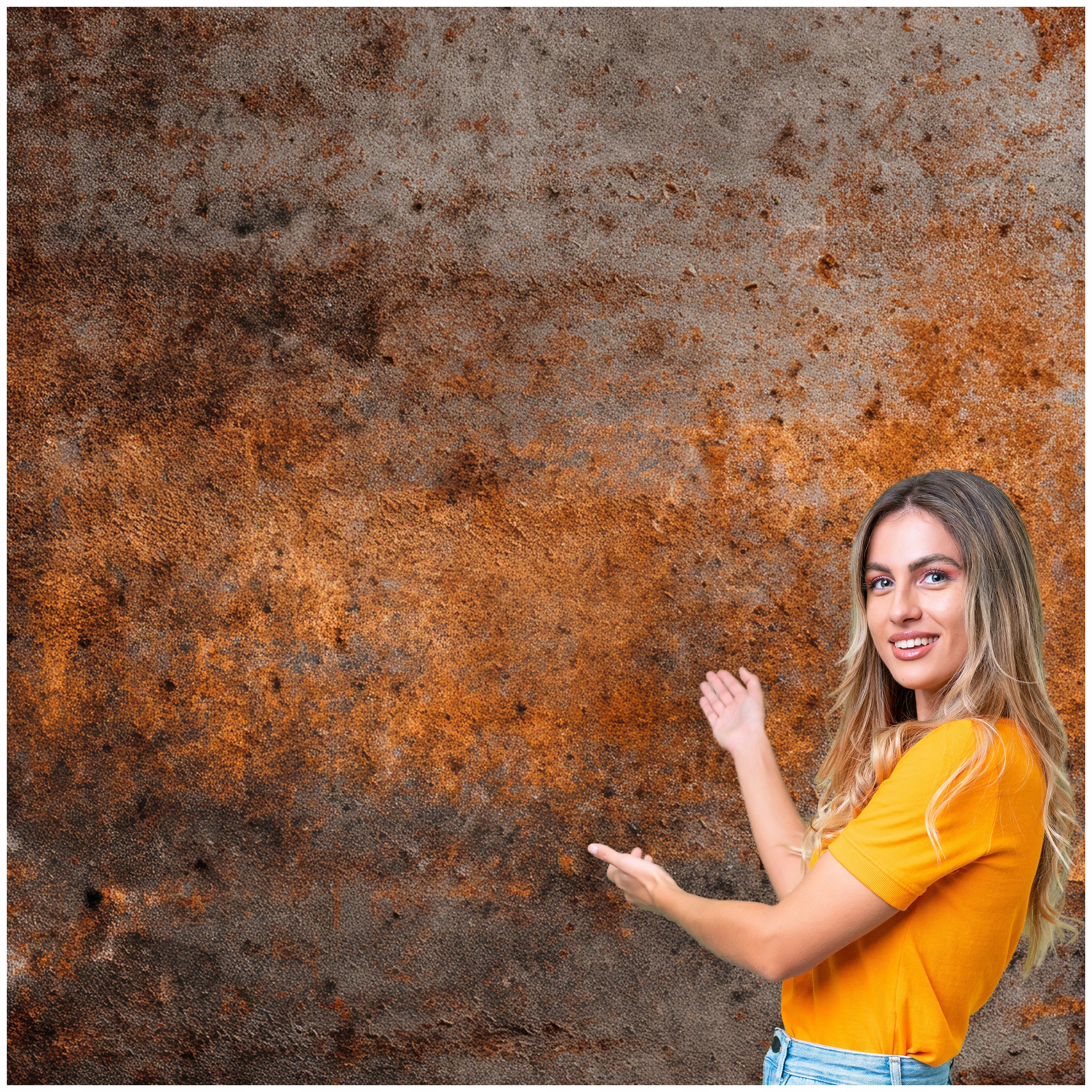 Fototapeta 3D Pozadí Textura Plech Rez 588x260 TLA01W