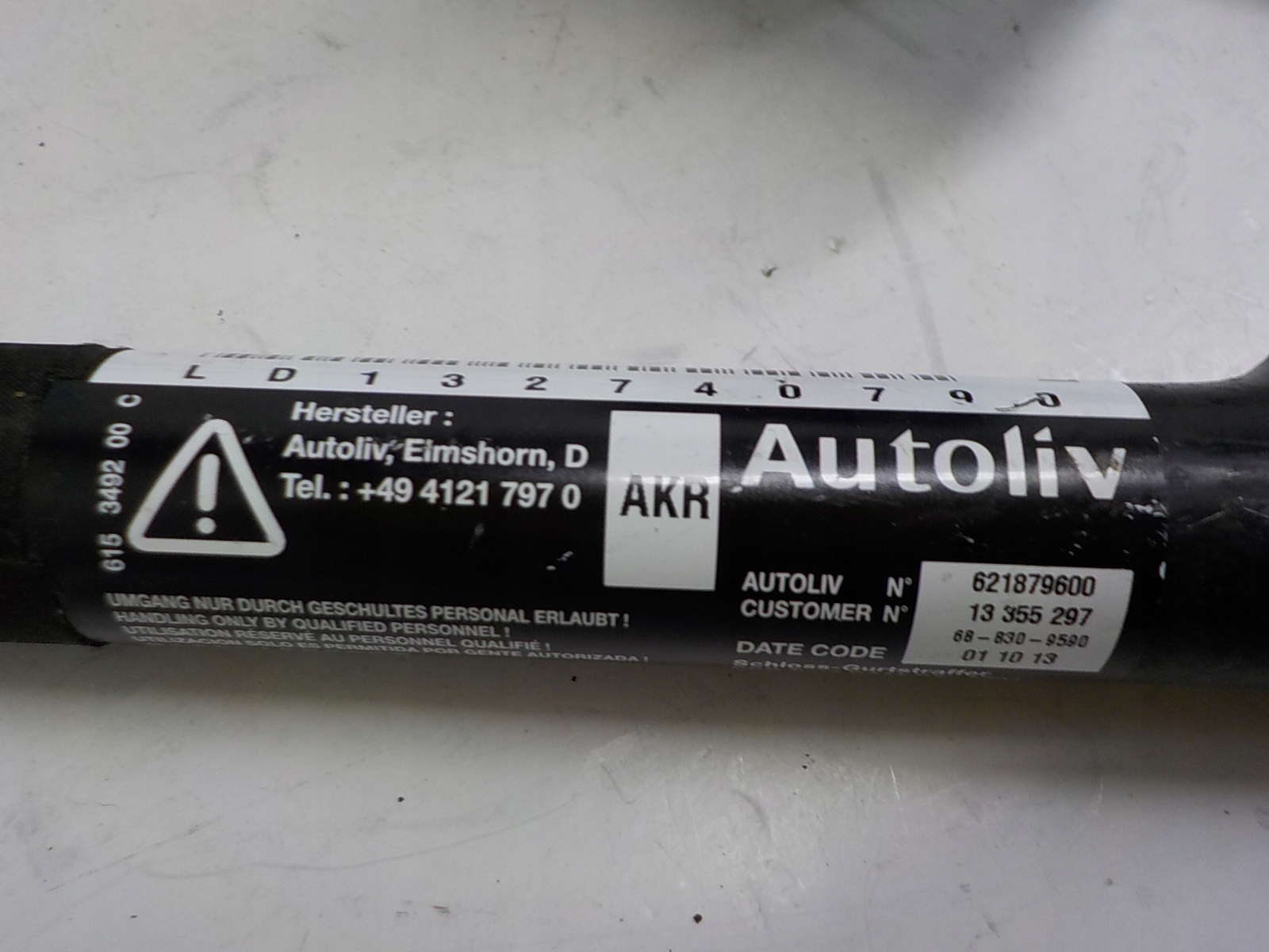 CHEVROLET CRUZE Gurten Sicherheits Spanner 13297089