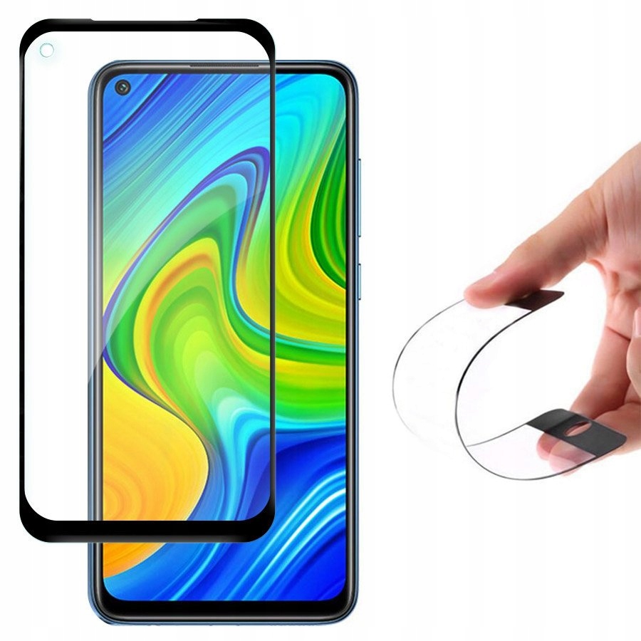 

Szkło hybrydowe cały ekran do Xiaomi Redmi Note 9