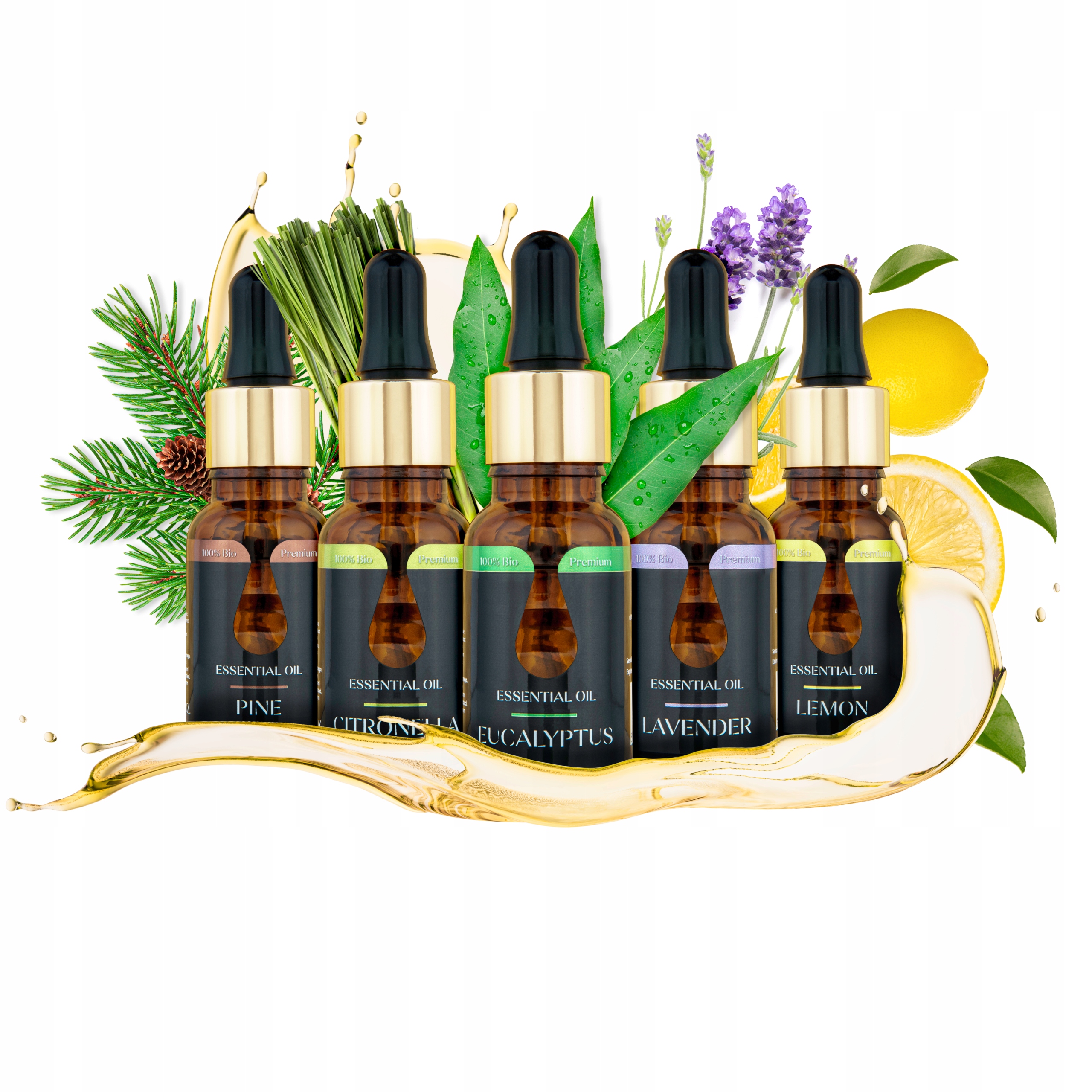 

Zestaw 5x10ml Olejków eterycznych Premium-Do Sauny