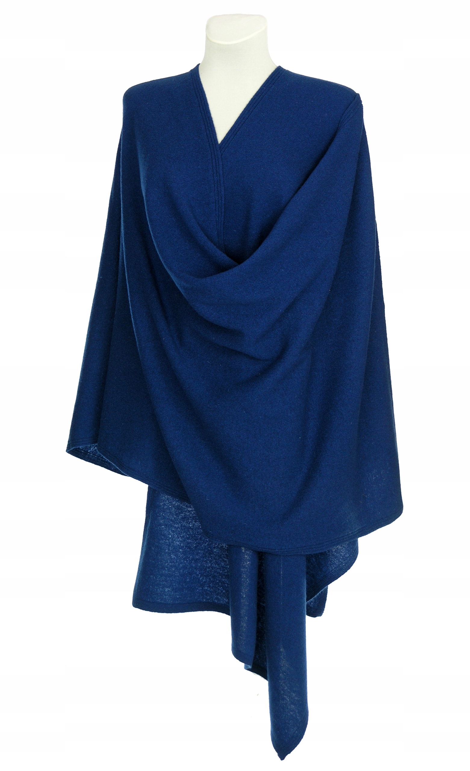 DUŻY SZAL WEŁNA 80% LAMBSWOOL KOLOR KOBALTOWY Rodzaj szal