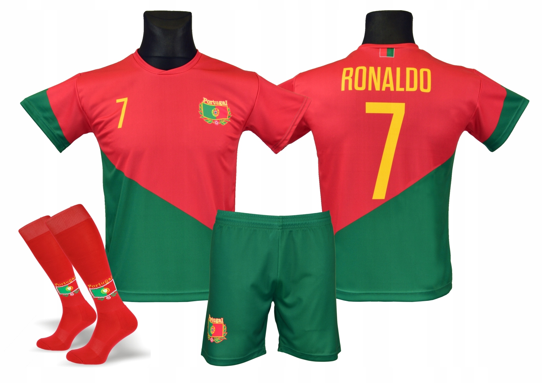 

Ronaldo koszulka spodenki getry Portugalia r. 152